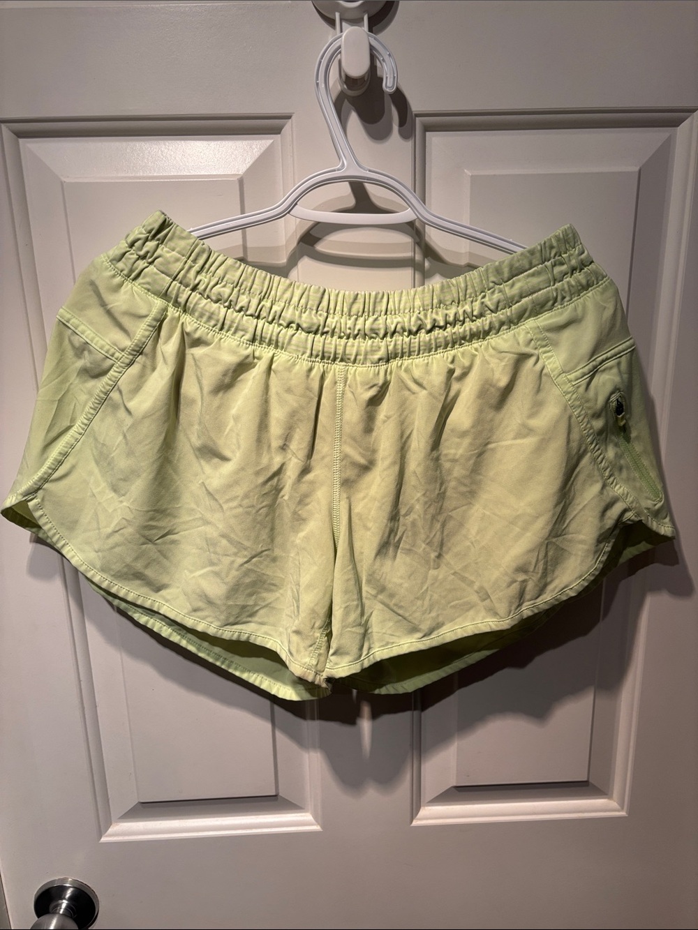 lululemon athletica Light Yellow Tracker Shorts
